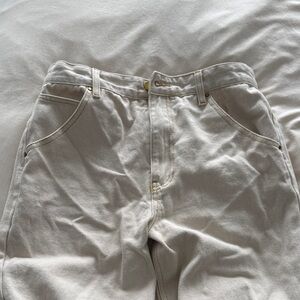 Blank NYC Cream Straight Leg Jeans